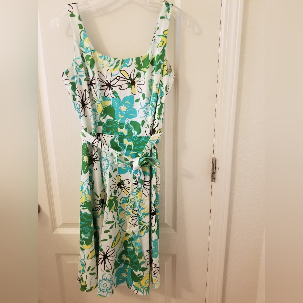 Floral fit and flare dress, size 6